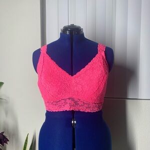 No boundaries plus size bra pink bralette lace bra
